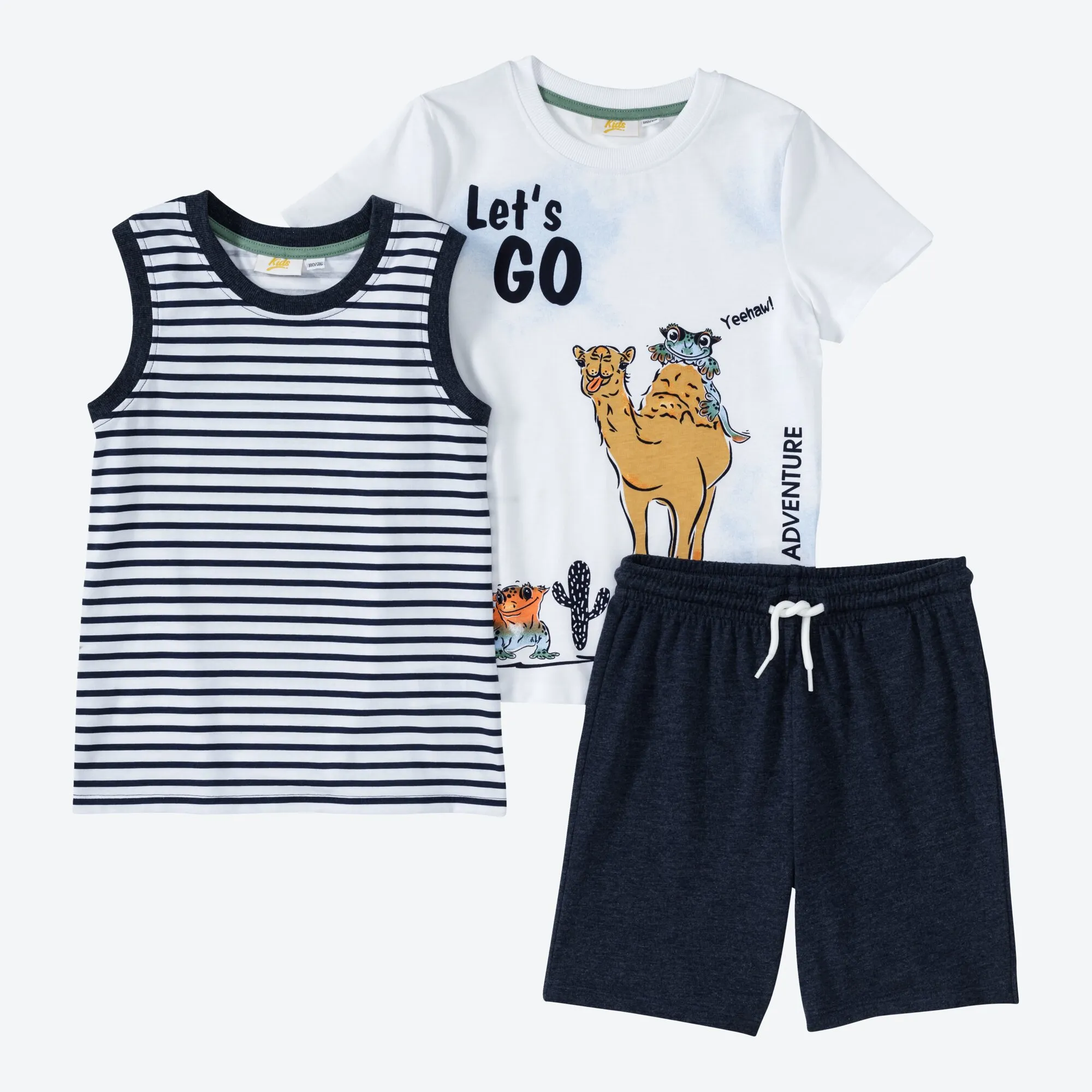 Kinder-Jungen-Set mit Tier-Motiv, 3-teilig