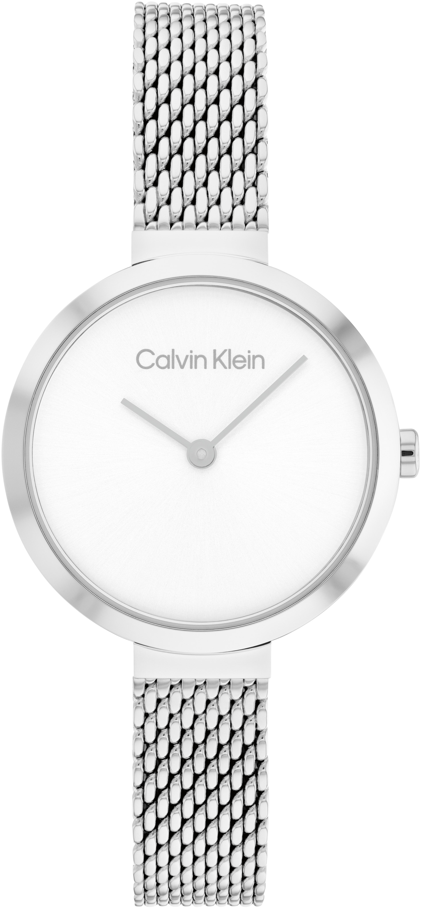 Calvin Klein Quarzuhr »MINIMALISTIC T BAR 28 mm« Armbanduhr, Damenuhr, Mineralglas, Edelstahlarmband