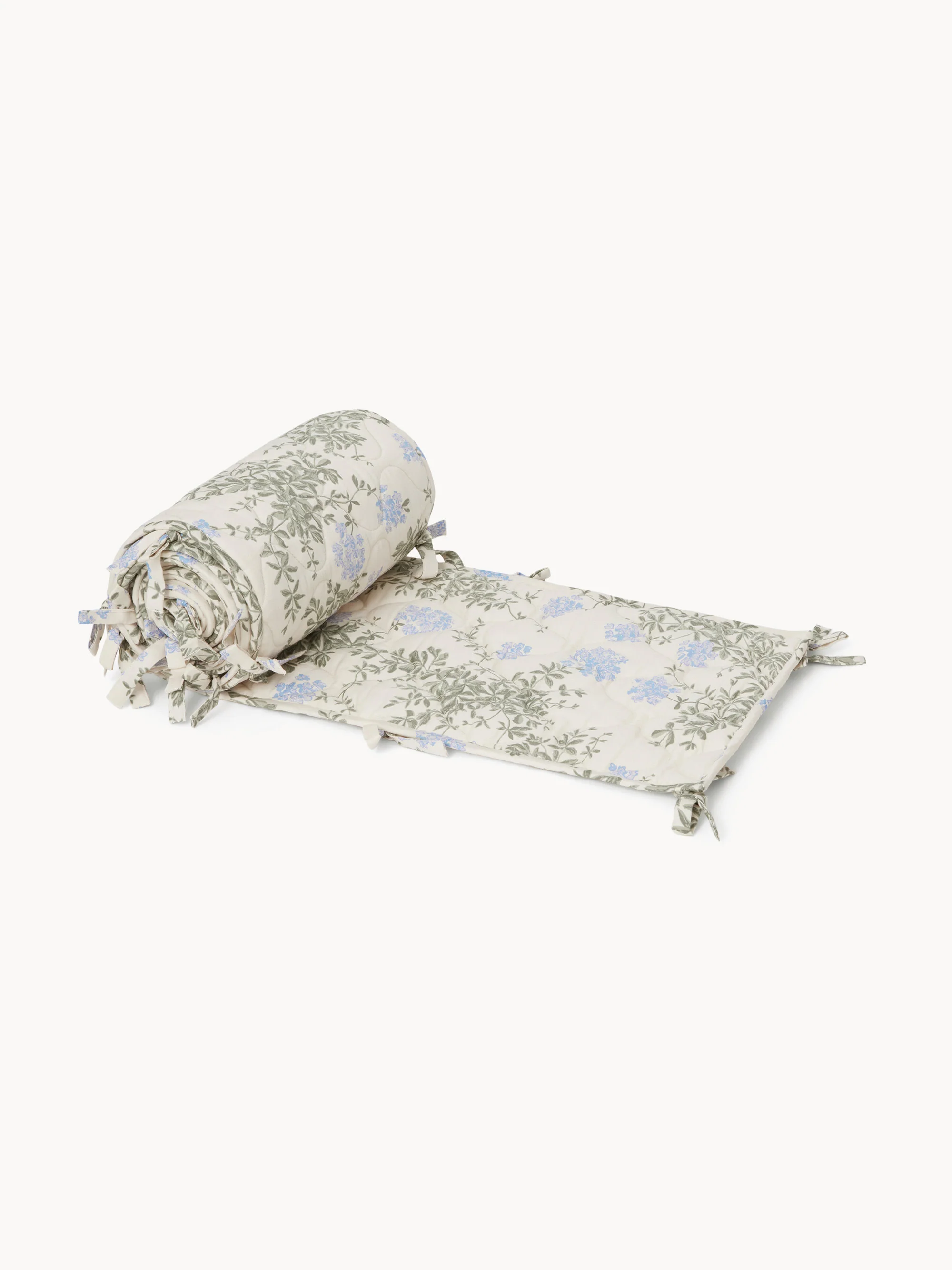 Babybedomranding Plumbago van katoen