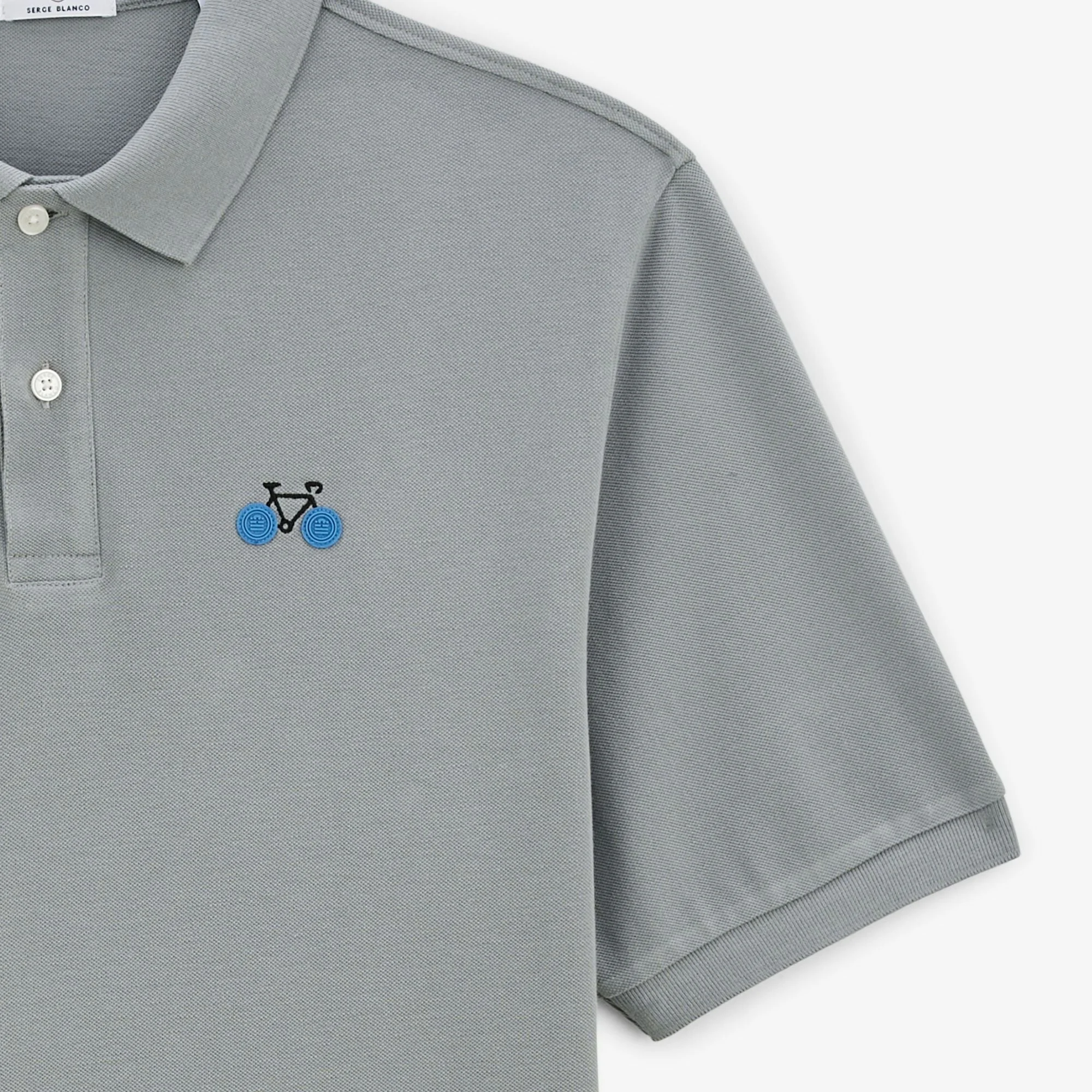 LABBY - Polo piqué labby broderie vélo | Gris