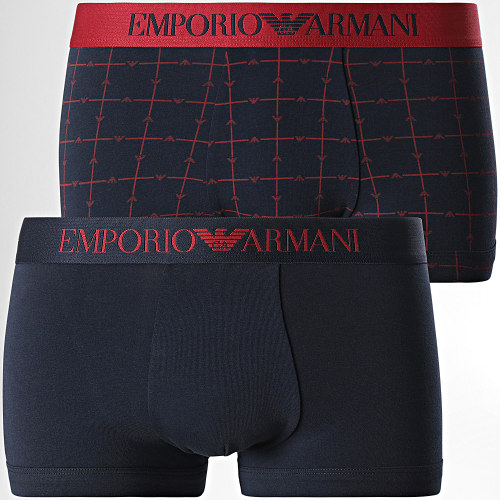 Lot De 2 Boxers 111210-2F504 Bleu Marine