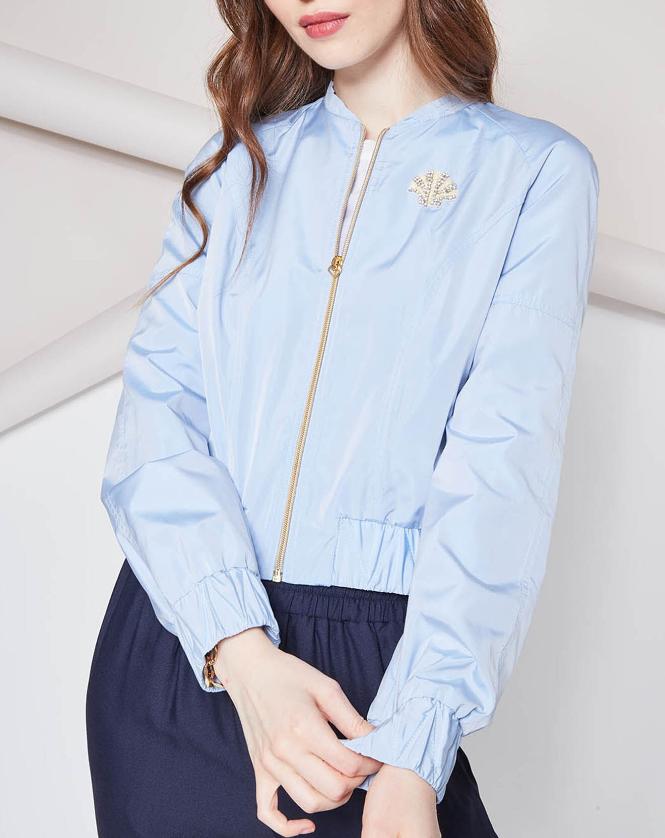 Tara Jarmon Blouson bombers Iris nuage