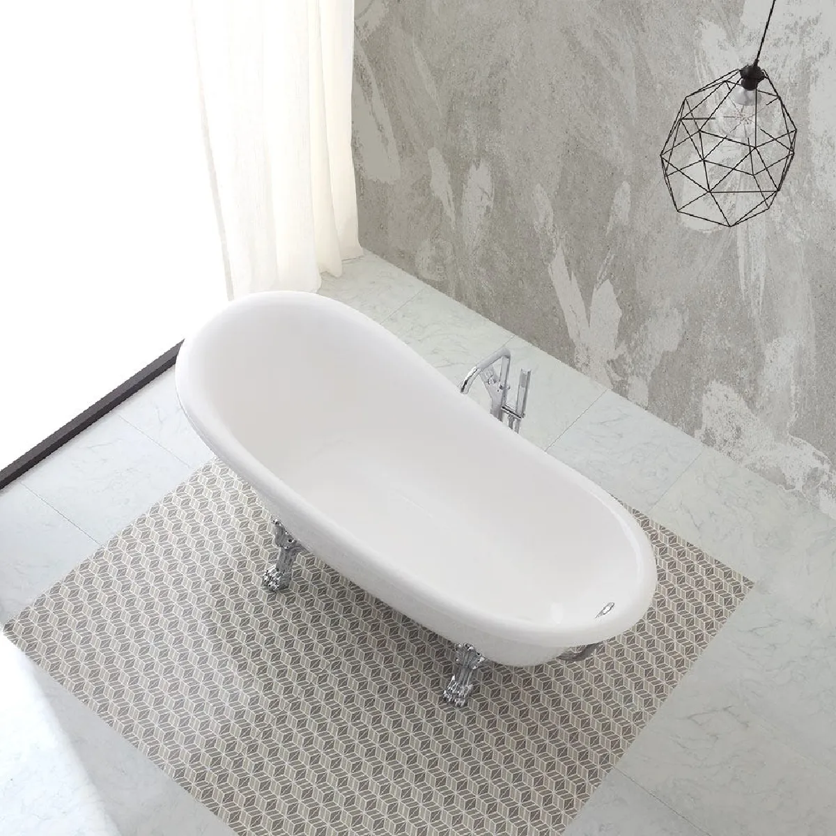 Kiamami Valentina Romantica Baignoire Îlot Classique