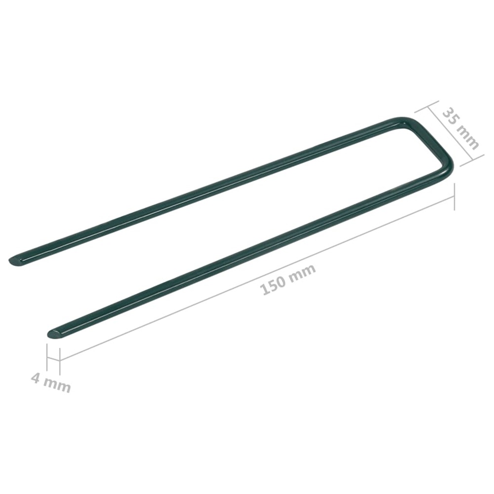 Clous pour gazon artificiel 50 pcs forme de u fer