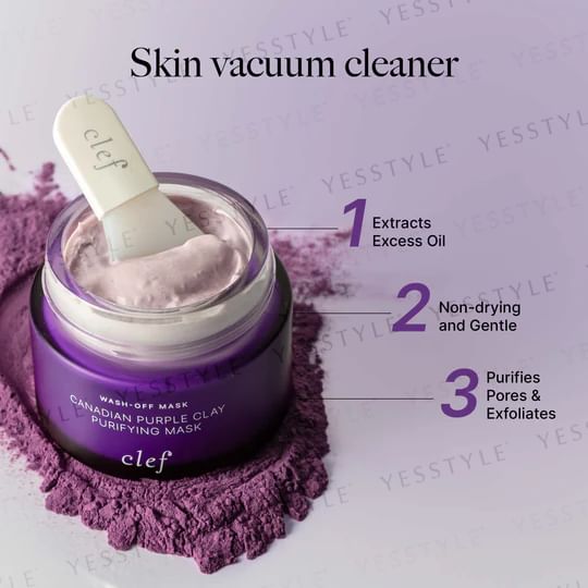 sleutel - Canadese Paarse Klei Zuiverend Masker