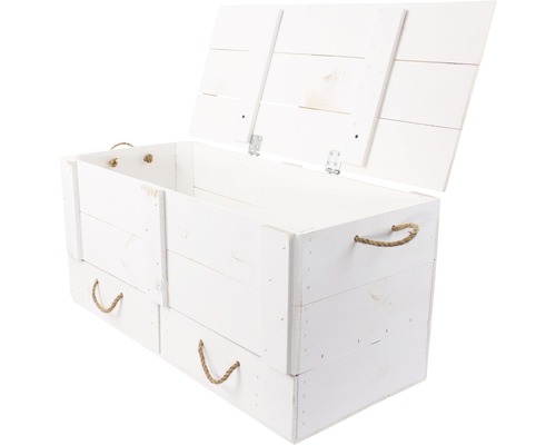 Vintage XXL ladekast, wit, 85x43x42 cm