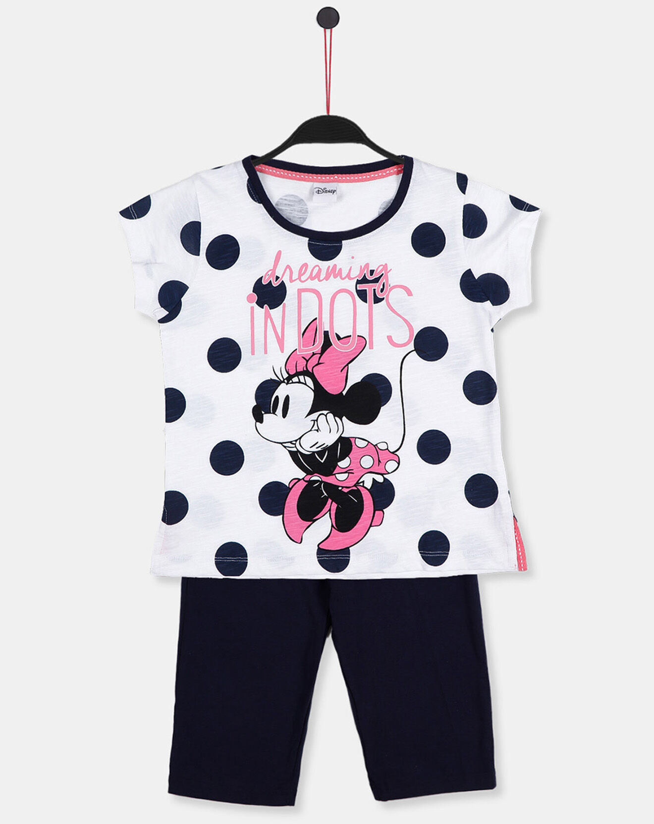 28 Pyjama Minnie Couture à pois bleu marine/multicolore