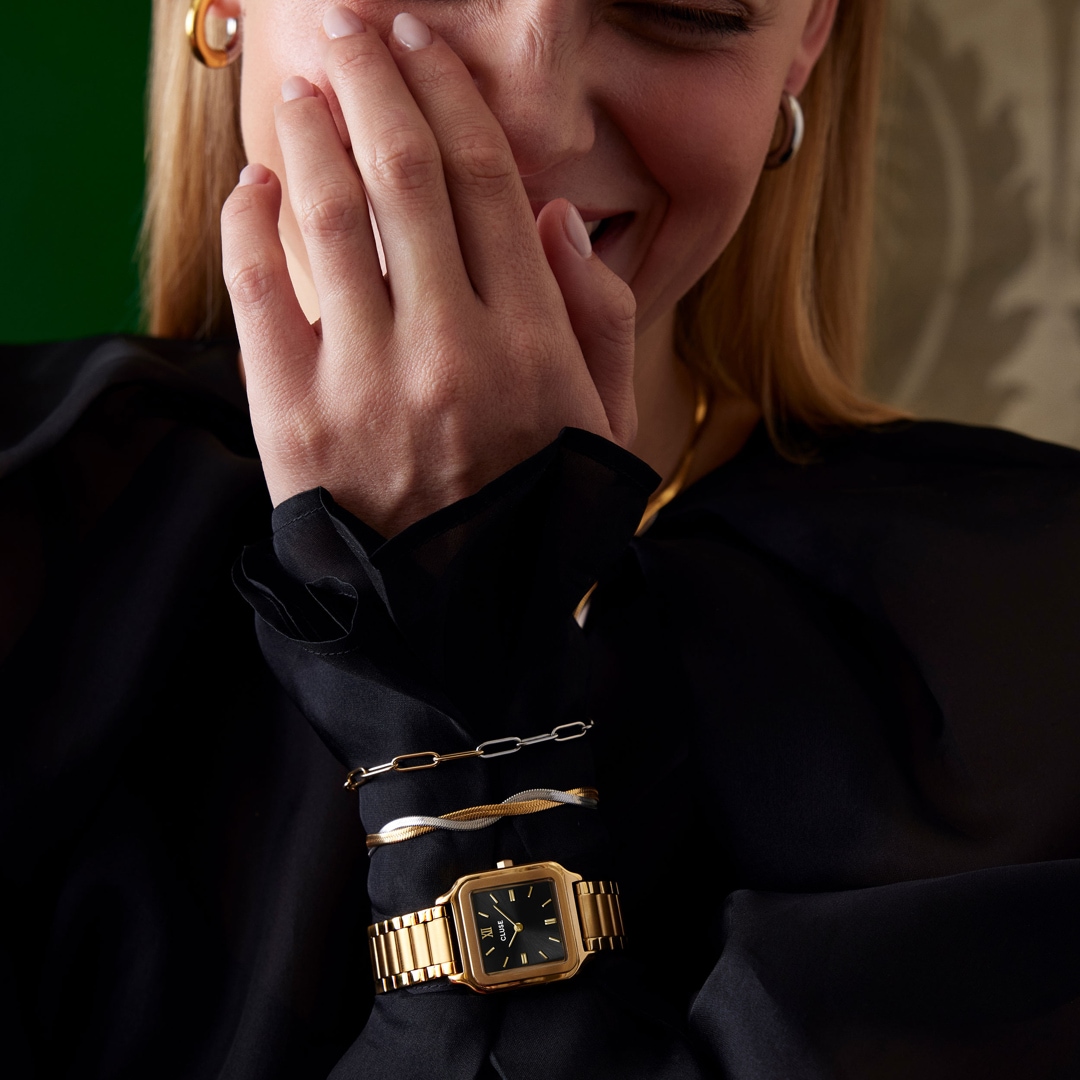 Cluse Gracieuse Steel Black / Gold Colour
