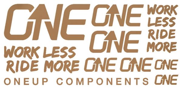 Kit Stickers Oneup Bronze mat