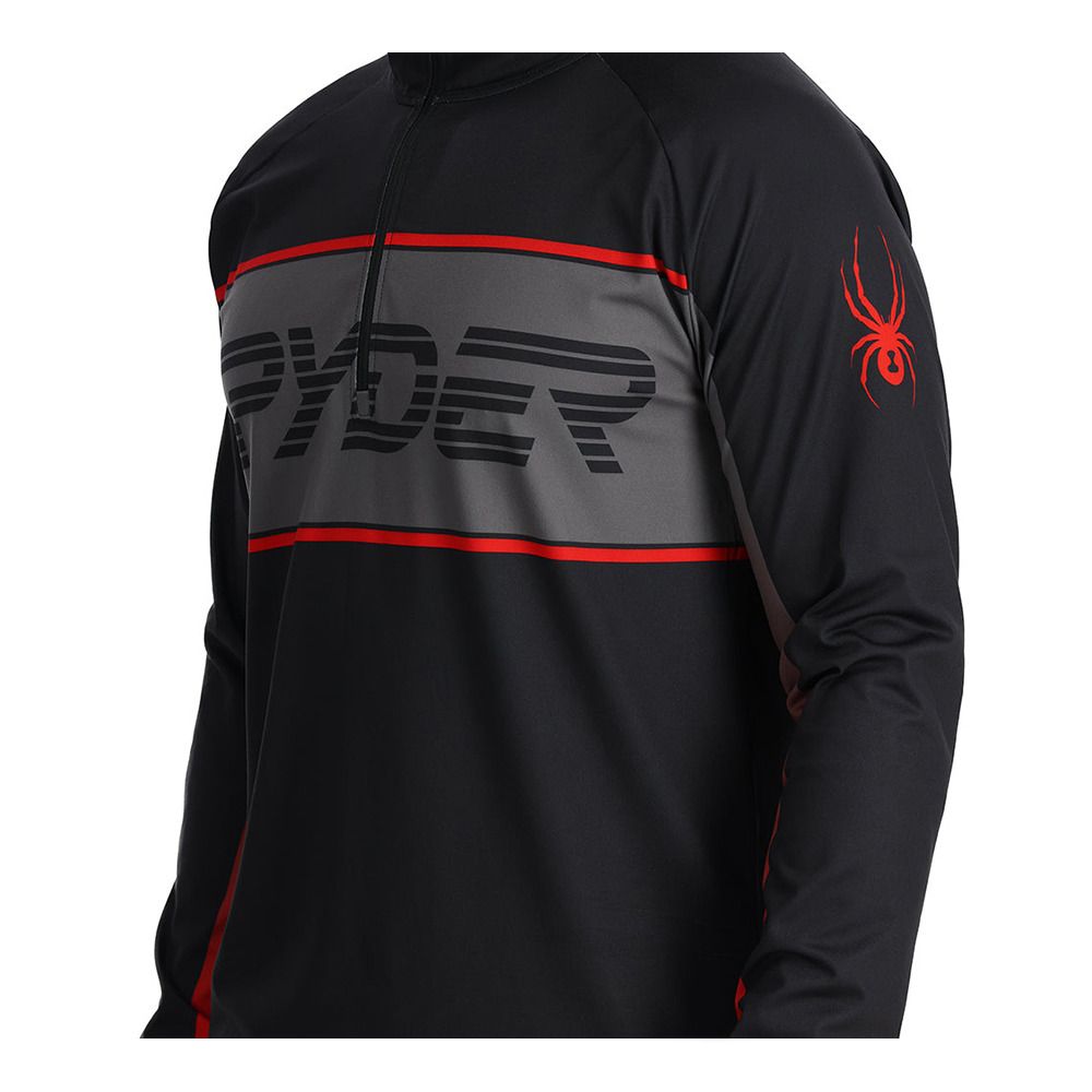 Spyder PARAMOUNT 1/2 ZIP - Sweat Homme black