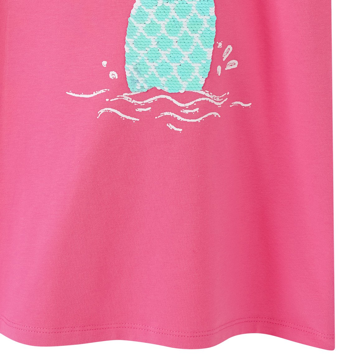 Yigga Mädchen T-Shirt mit Wendepailletten pink