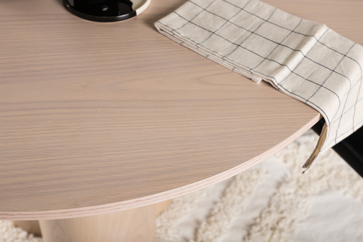 Eettafel Grenaa Ø110 cm licht eiken