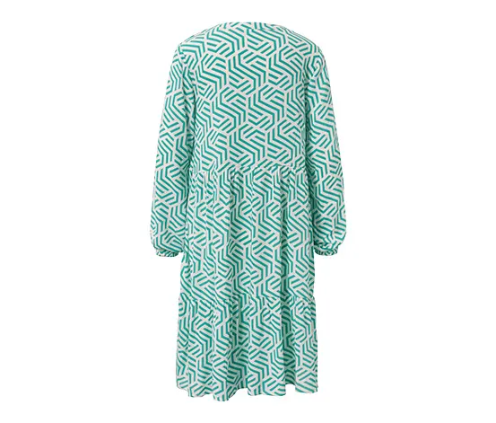 Bedrucktes Webkleid, aqua