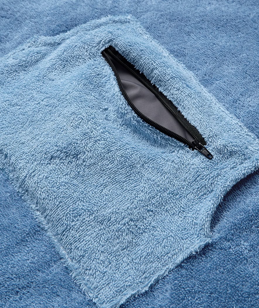 Watery badeponcho til børn - Bomuld - Atlantic Blue