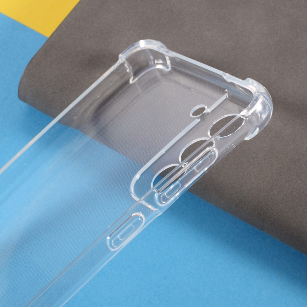 Samsung Galaxy S21 FE 5G Gummi Case Hülle Air Cushion Rahmen mit Fallschutz - Transparent