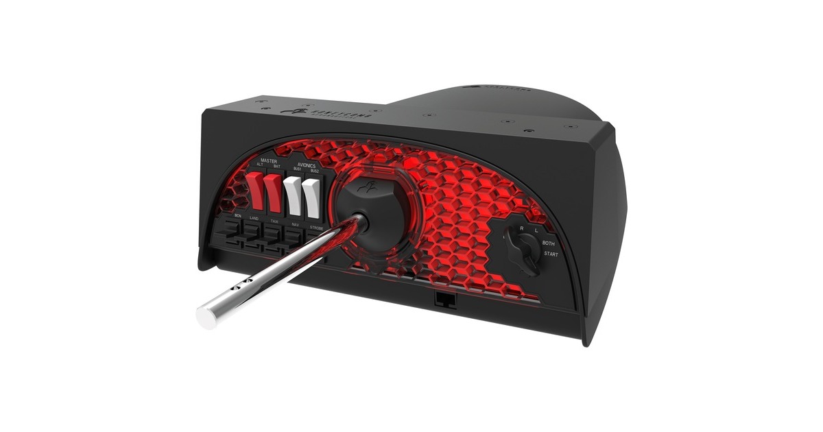 Honeycomb AeronauticalAlpha Flight Controls gaming yoke  (Zwart/rood)