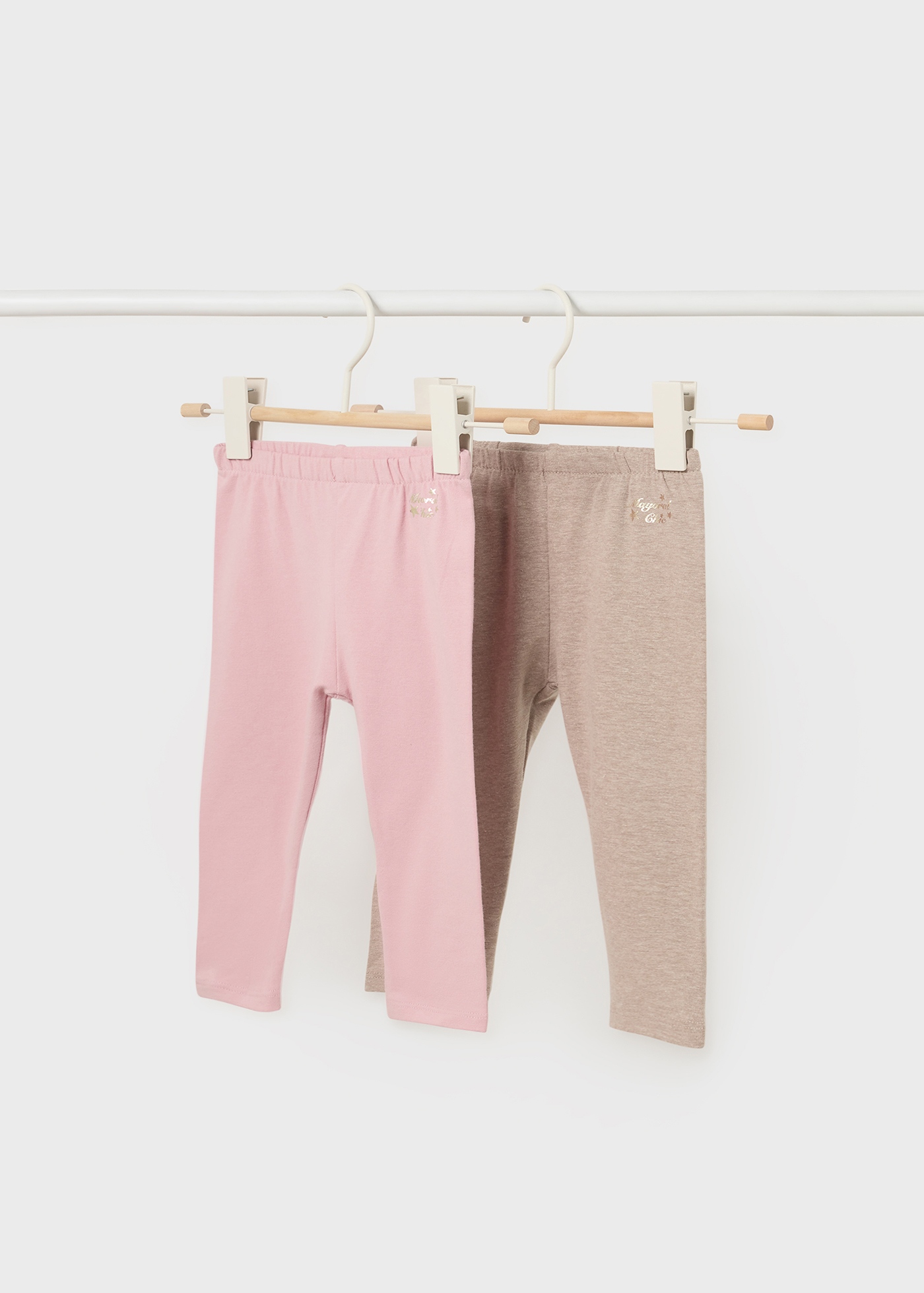 Conjunto de 2 leggings de algodão Better Cotton para bebês