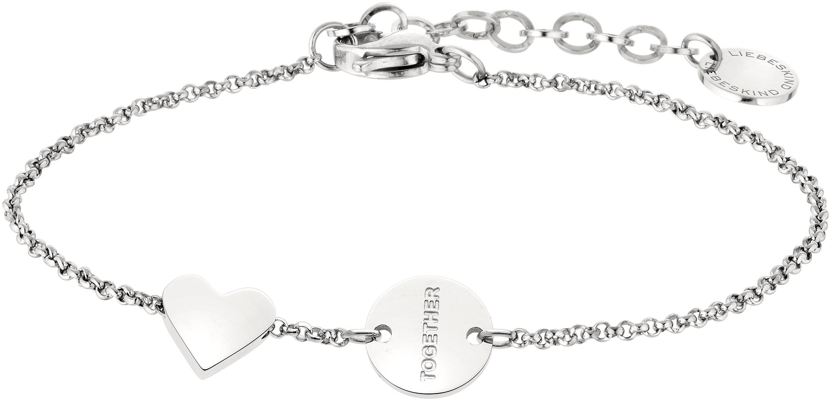 Liebeskind Berlin Armband »Schmuck Edelstahl Together Today Everyday Herz«