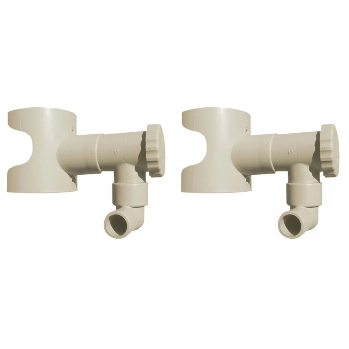 Capt'Eau Récupérateur d'eau pour gouttière - Sable (Lot de 2)