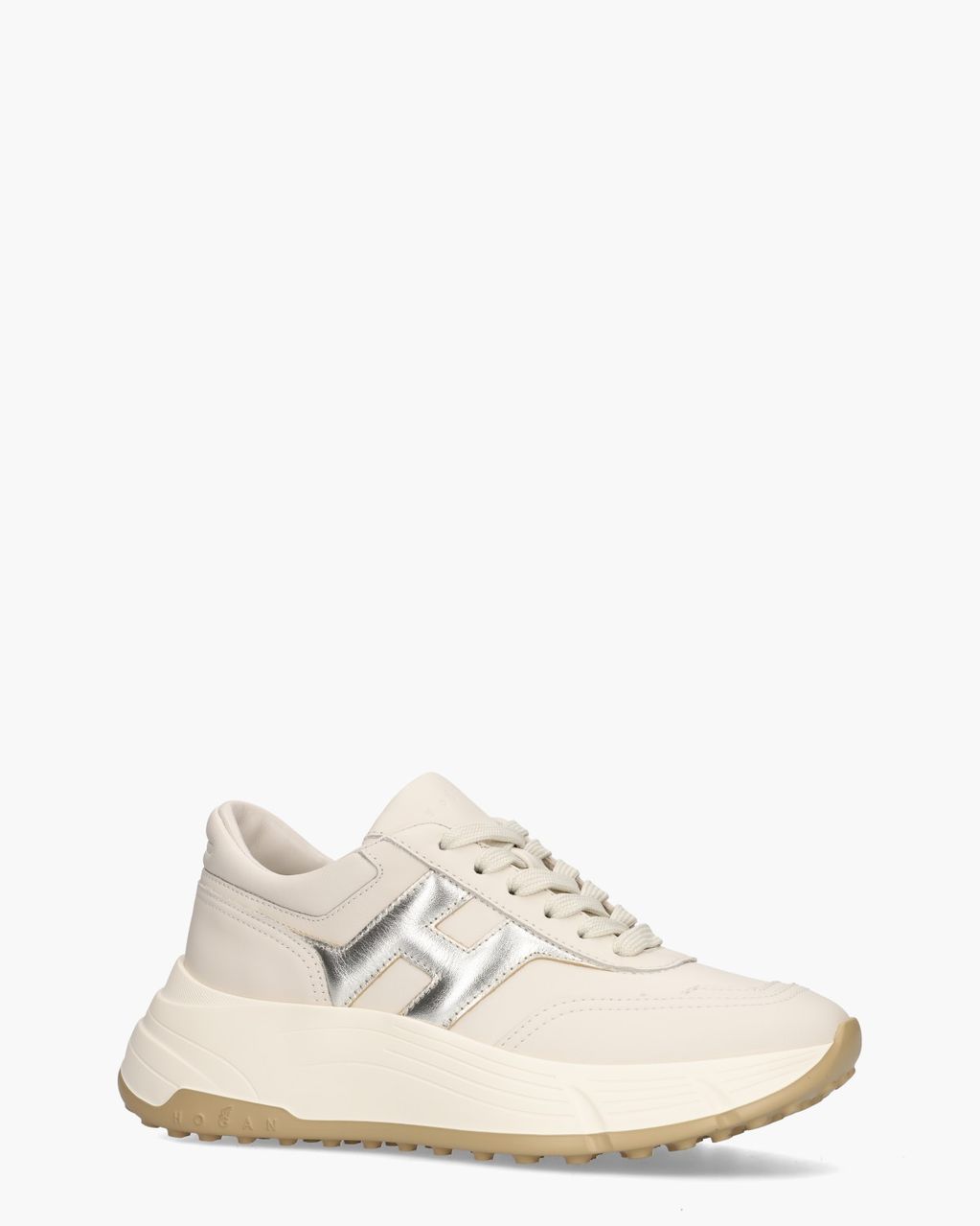 Hogan Hi-Fi Off-White/Zilver Damessneakers