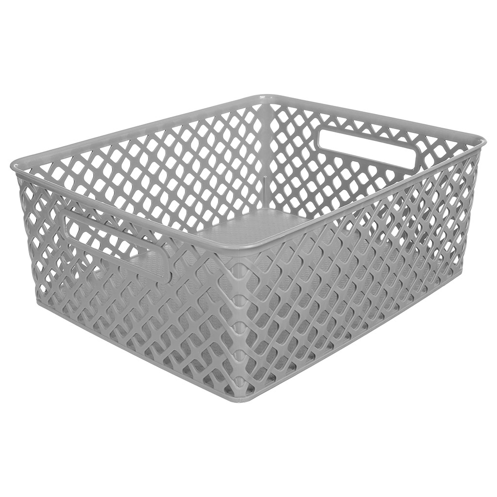 Panier multi-usage gris 35.5x13x29cm