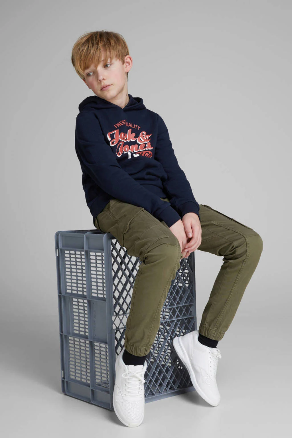 JACK & JONES cargobroek JJIPAUL olijfgroen
