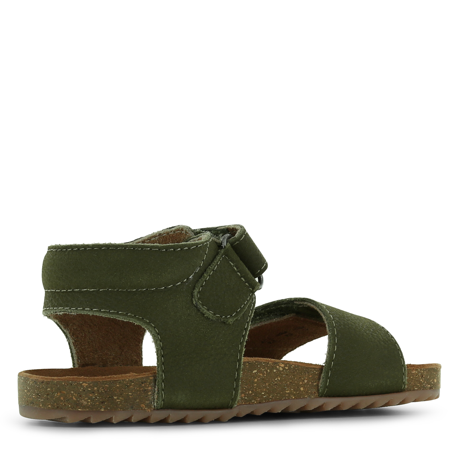 Shoesme groene sandaal met brede band Leer | Uni schoenen