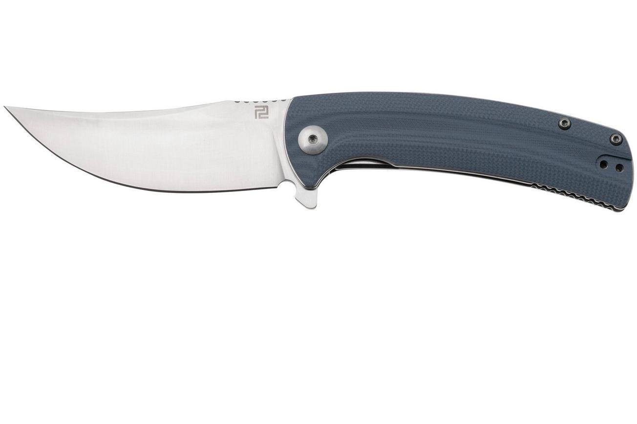 Artisan Cutlery Arroyo 1845P-GY, Sand Polished AR-RPM9, Gray G10 zakmes