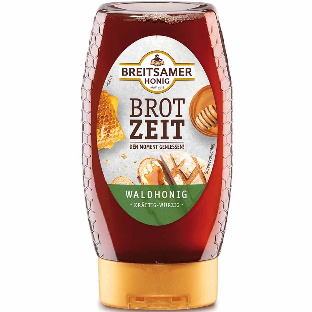 Breitsamer Honig Brotzeit Waldhonig 350g MHD:30.9.26