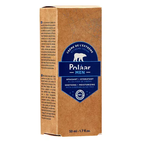 Polaar Men Creme Hidratante Calmante Extremo com Oliva Siberiana 50ml