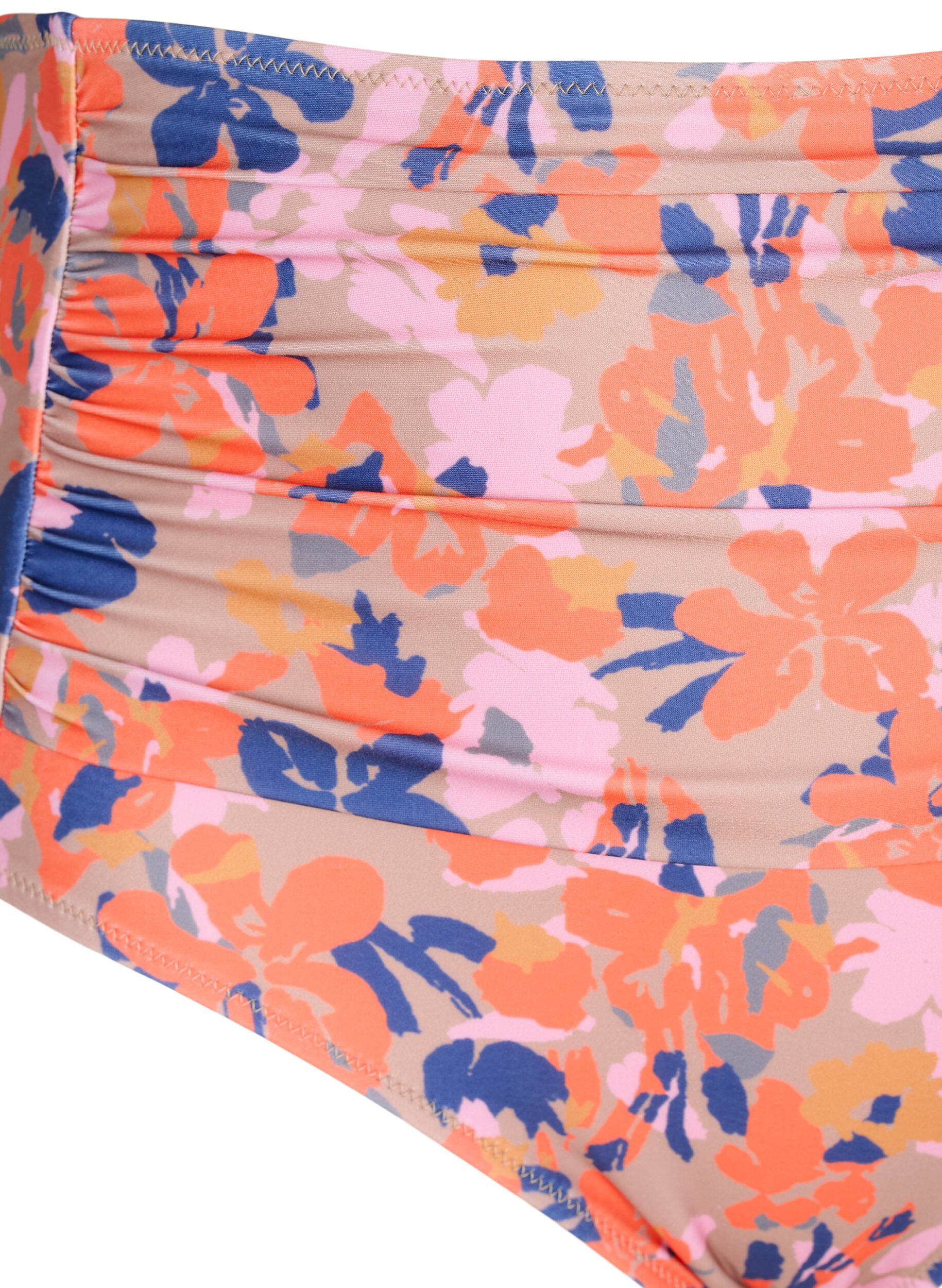 Ekstra højtaljet bikini underdel med print
