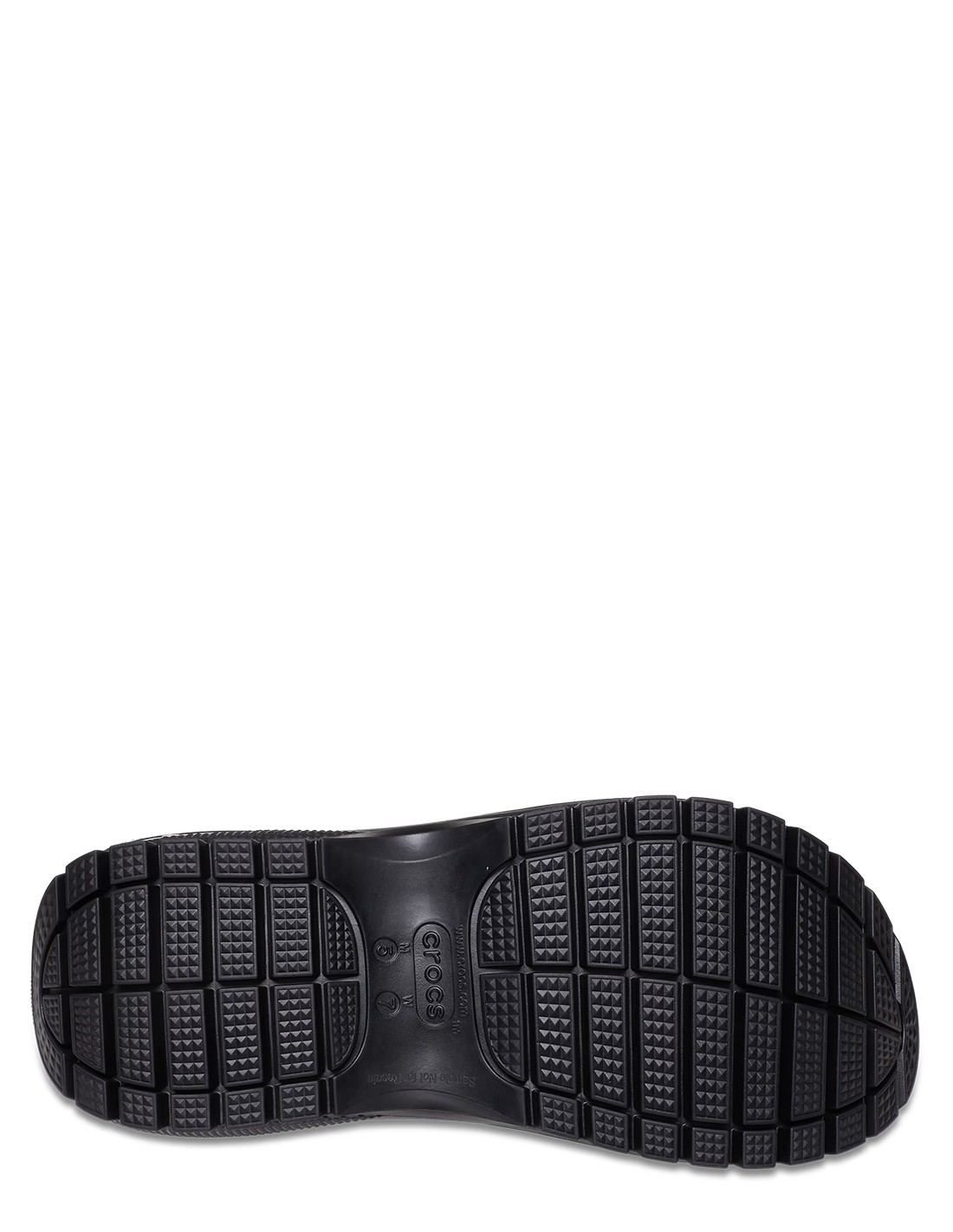 crocs sandales compensées femme classic mega crush sandal noir