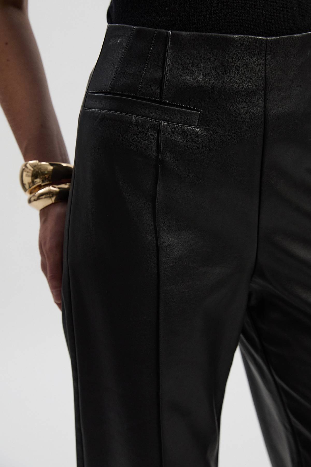 KarenMillen Pantalon Tailleur Petite à Jambes Larges avec Détails de Coutures en synthétique