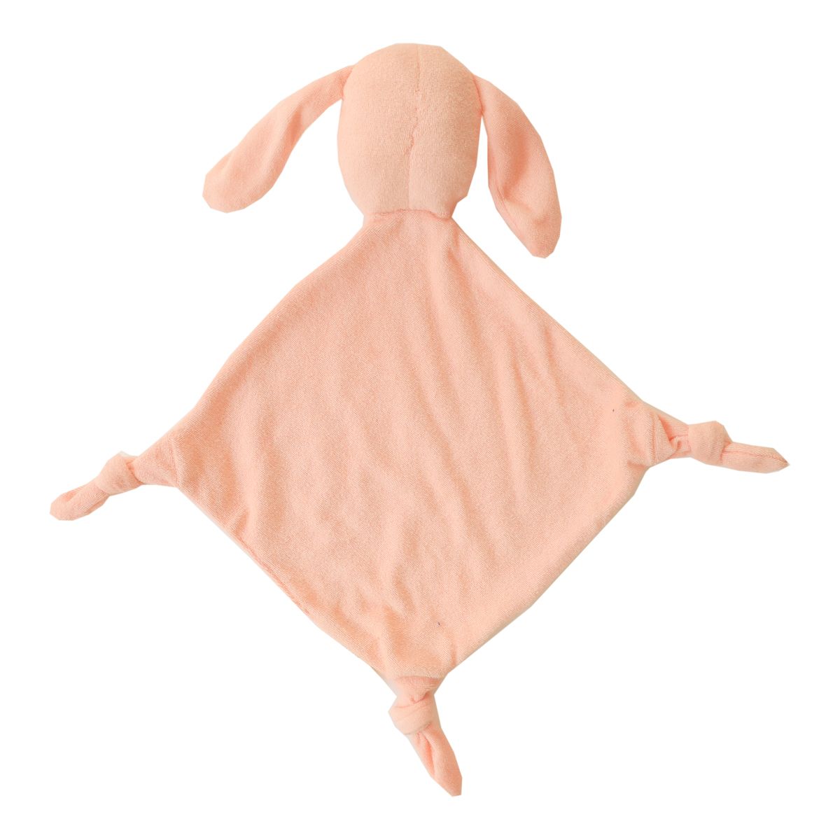 Doudou lapin éponge rose pâle Amande