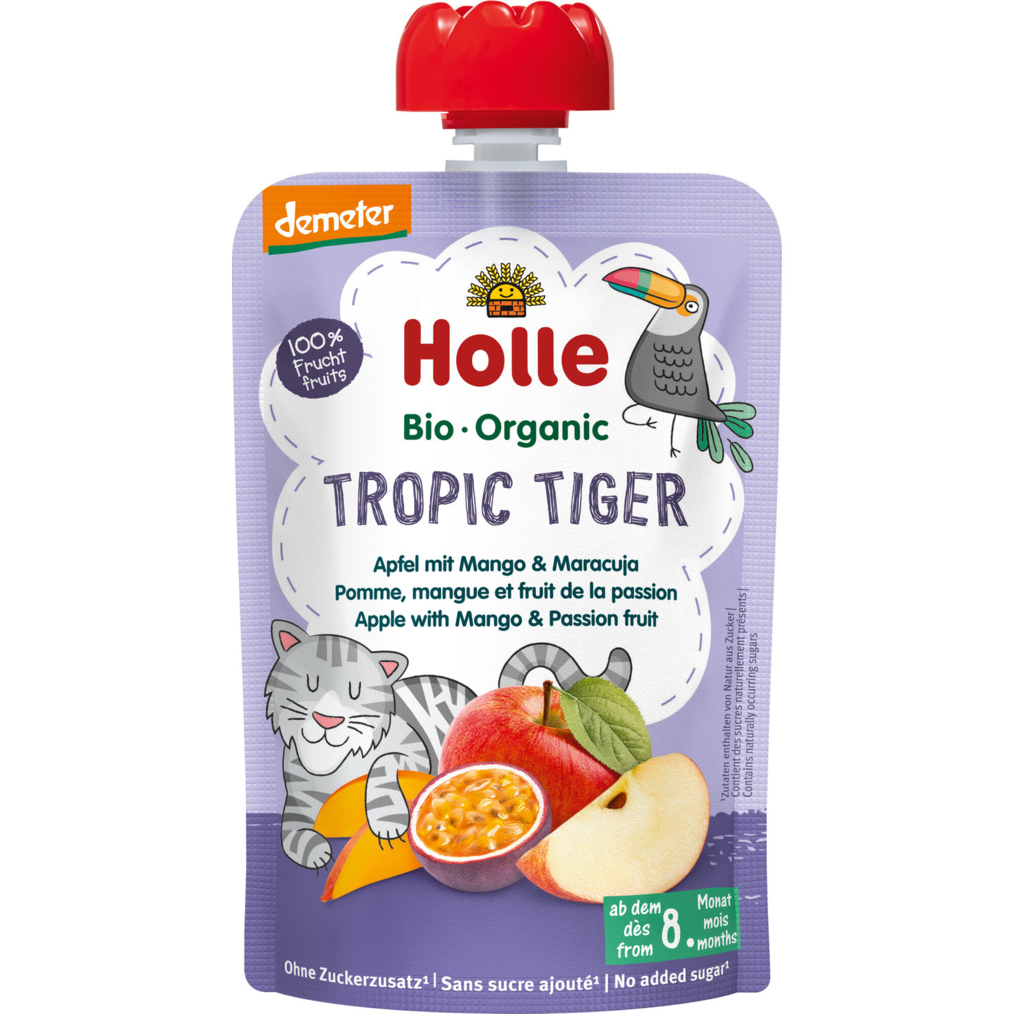 Holle Demeter Bio Tropic Tiger Pouchy 8+ Monate