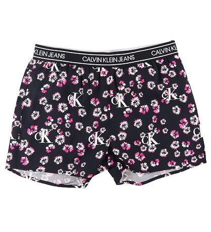Calvin Klein Shorts - Schwarz m. Blumen