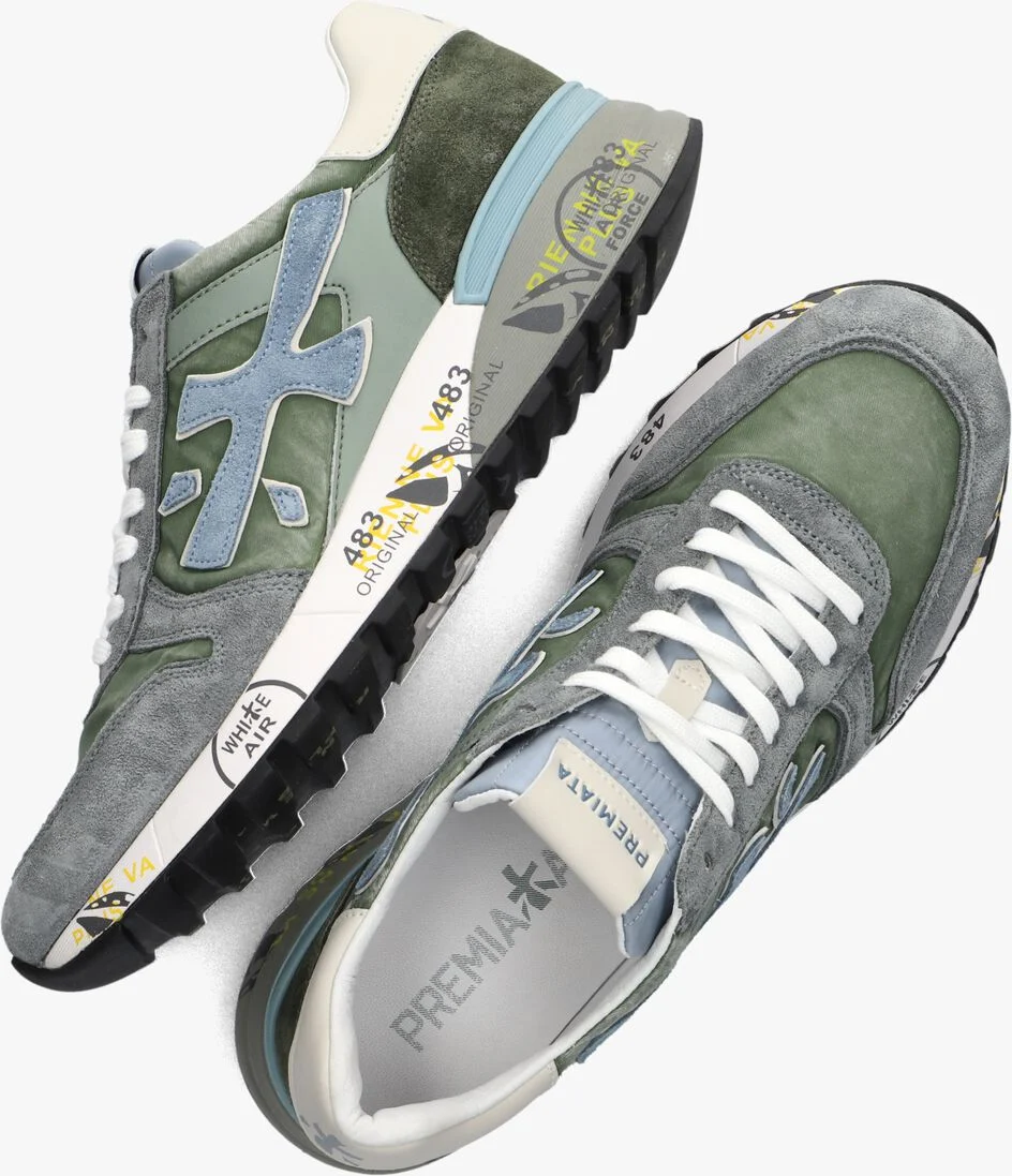 PREMIATA groene premiata lage sneakers mick