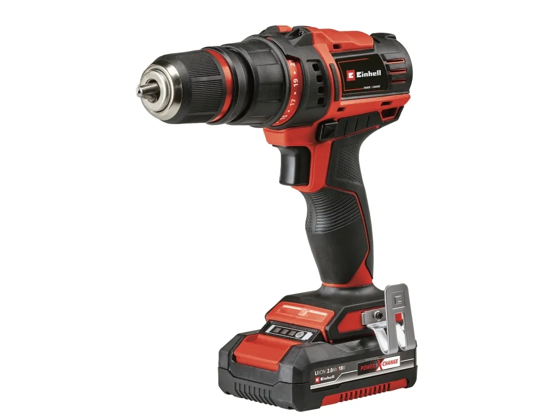 Einhell TE-CD 18/45, Pistolgreb boremaskine, Nøglefri, Børstet, 1,3 cm, 2 mm, 45 Nm