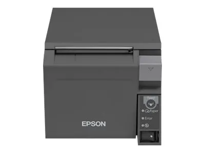 Epson TM T70II - Kvitteringsprinter - termisk linje - Rulle (8 cm) - 180 dpi - op til 250 mm/sek. - USB 2.0, seriel - skærer - mørkegrå
