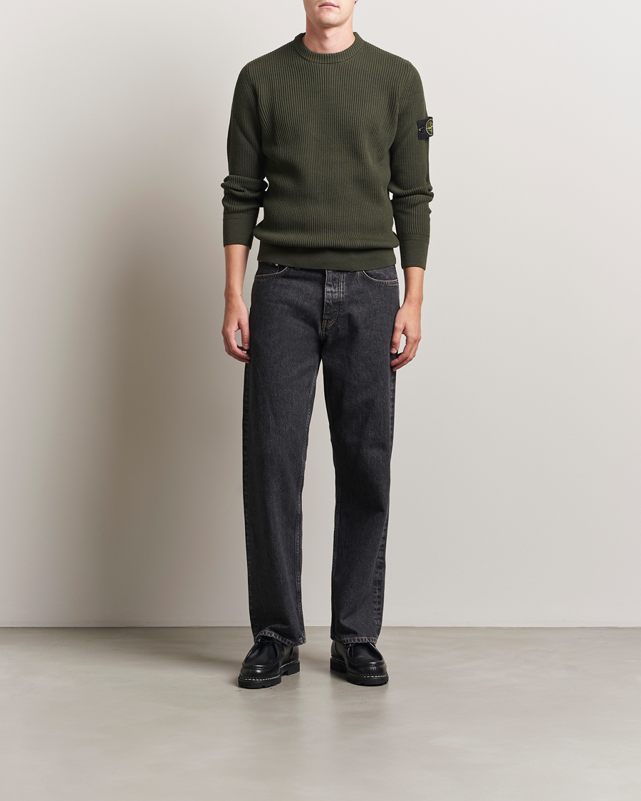 Stone Island Full Rib Crewneck Military Green