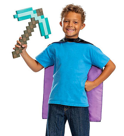 Disguise Kostüm - Minecraft-Axt- und Umhang-Set
