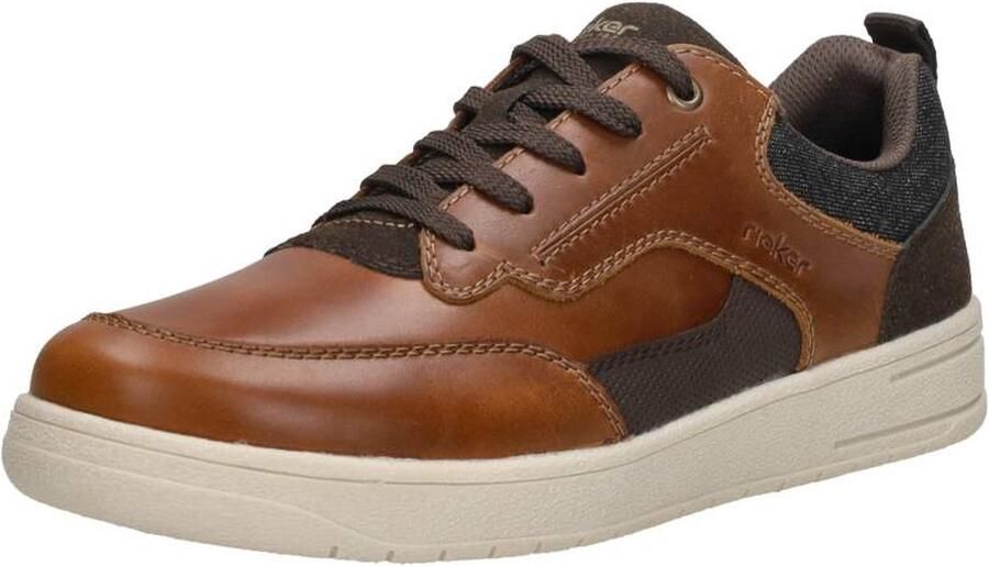 Rieker Bruine Vetersneakers met Robuuste Zool Brown