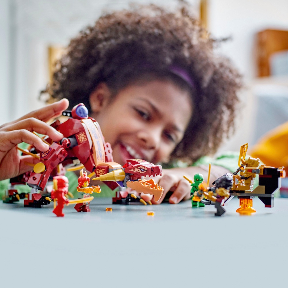 LEGO NINJAGO 71793 Hitzewelle Verwandlungs-Lavadrache Bauset