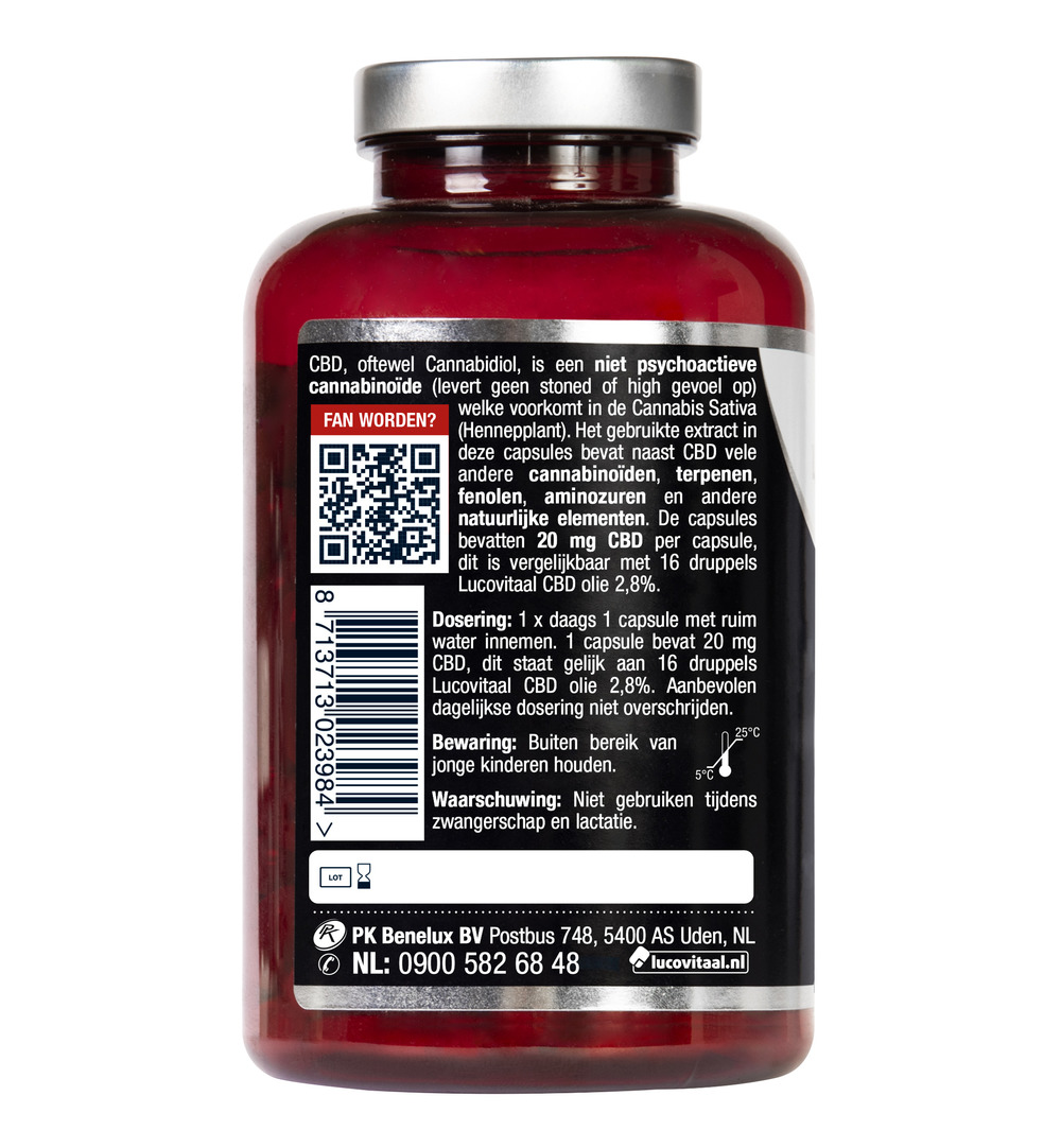 Lucovitaal CBD 20mg (90 capsules)