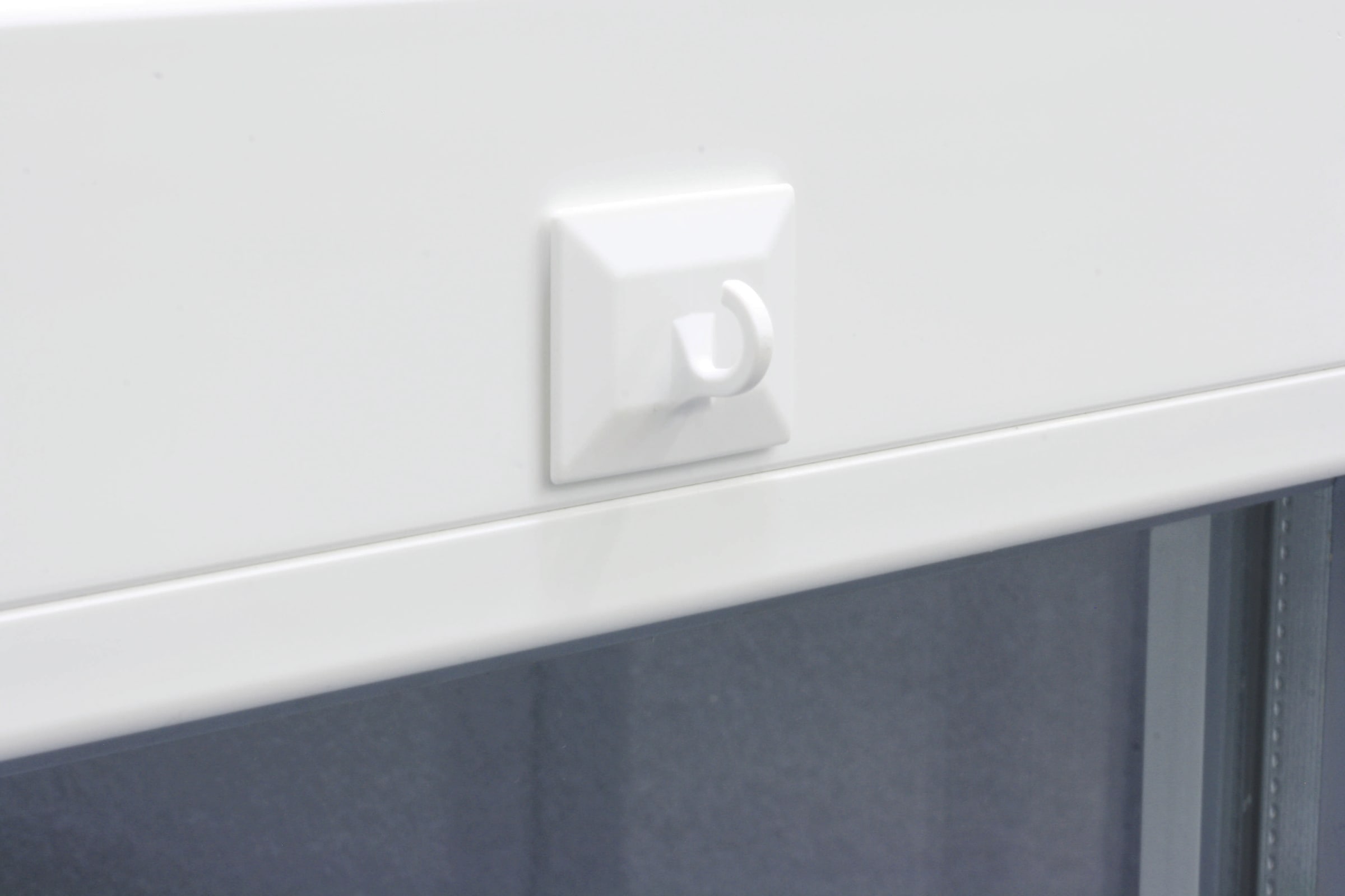 GARDINIA Gardinenhaken »Klebehaken für Deko / Bambus-Rollo weiss« für Bambus- und Raffrollos