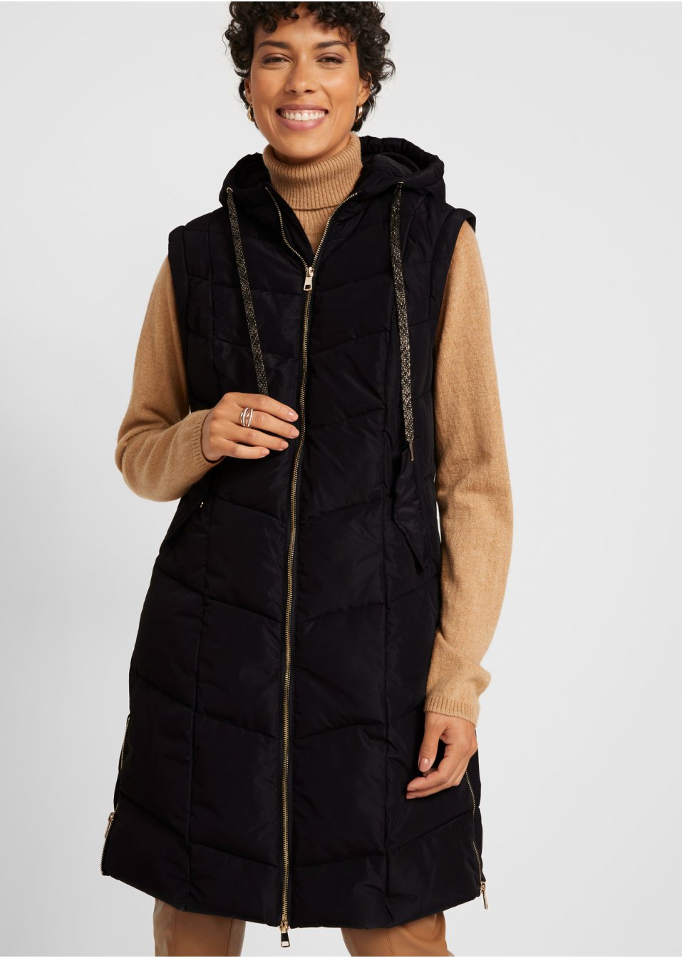 Veste matelassée avec manches amovibles