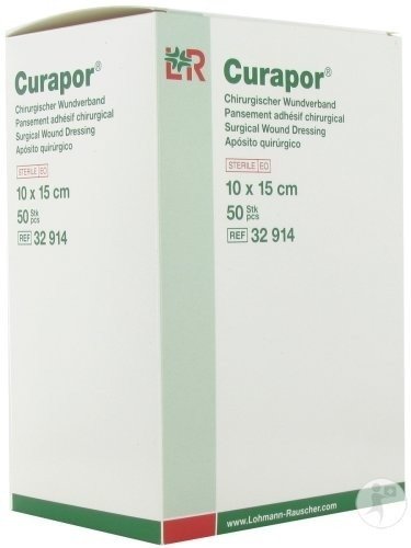 Curapor Pansement Chirurgical Stérile 10x15cm 50 Pièces (32914)