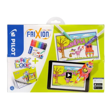 Pilot myFRIXbook interaktives Malbuch inkl. 12er Set FriXion Colors