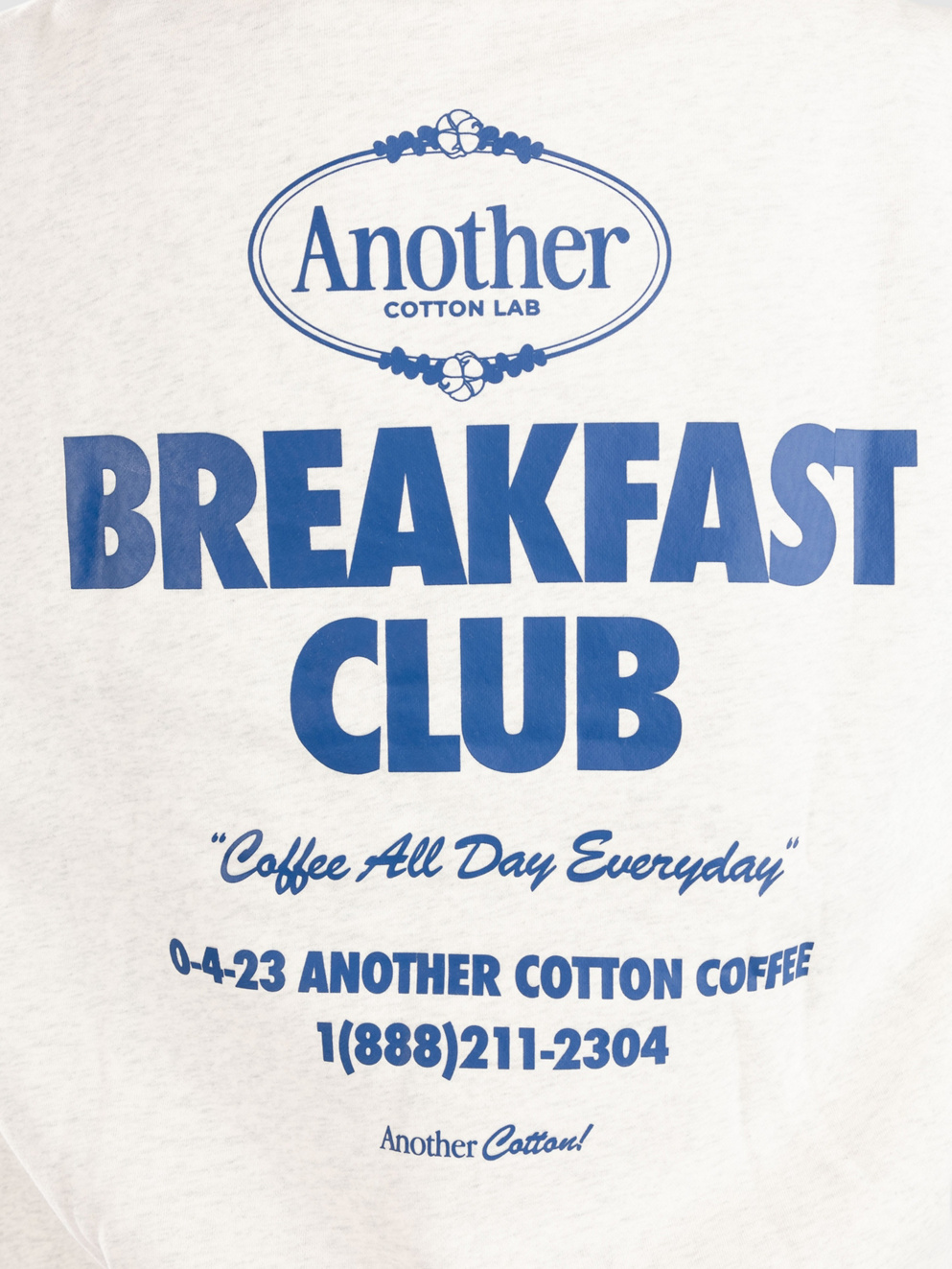 Another Cotton Lab Breakfast Club Oversized Hoodie ash grey