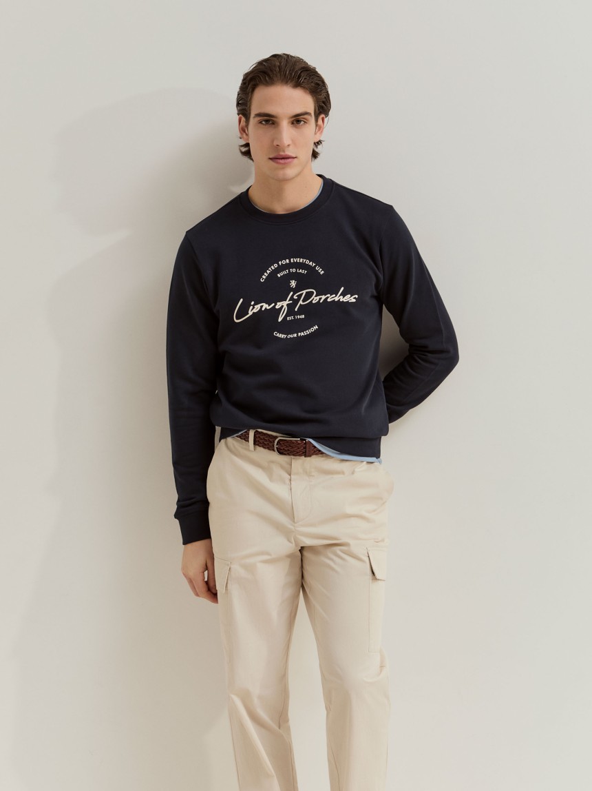 Sweatshirt em algodão